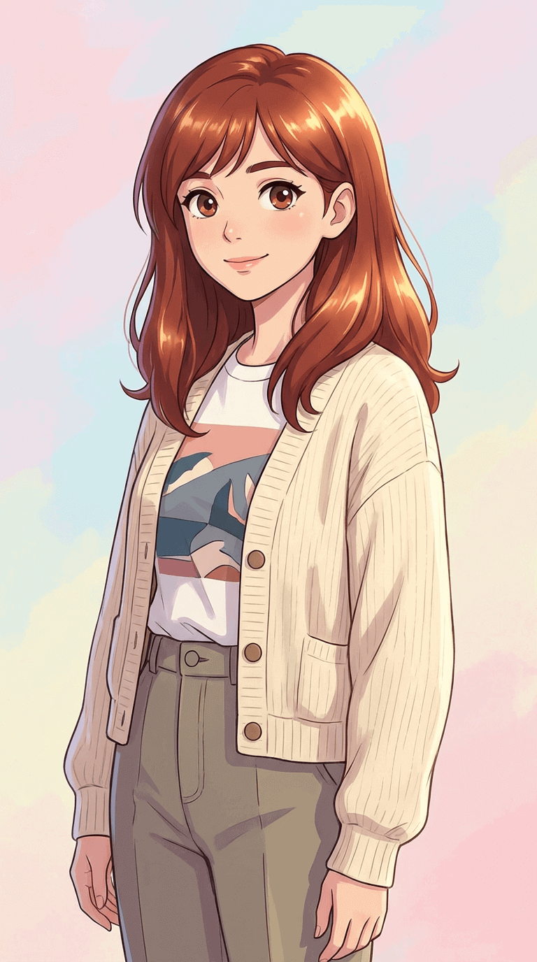 Anime Turnaround template for AI video generation