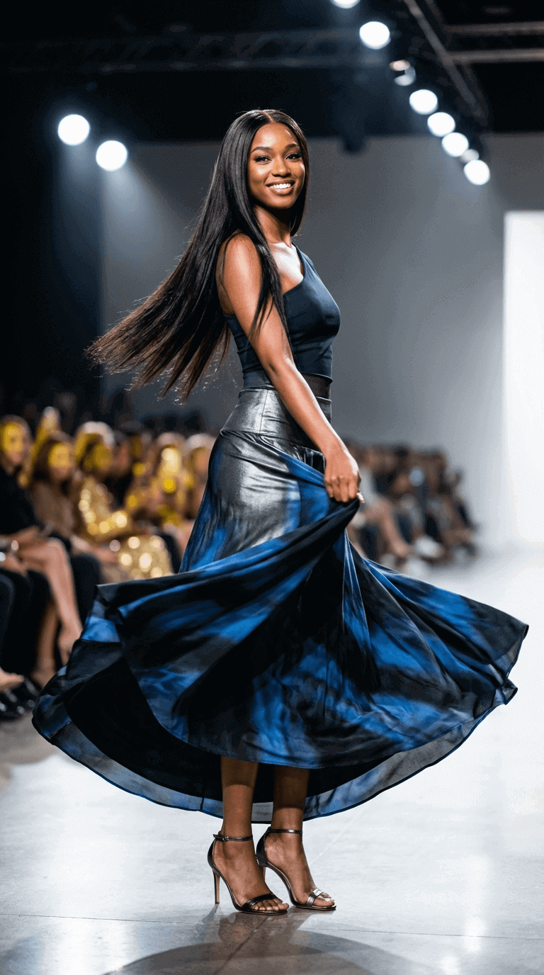 Fashion Spin template for AI video generation